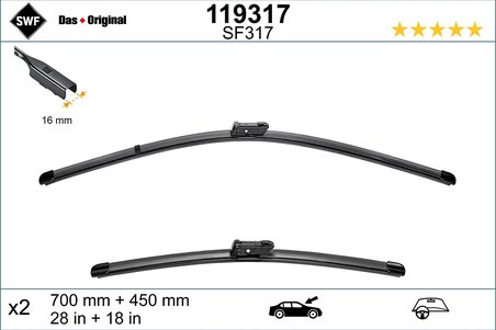 Lamela stergator SWF 119317