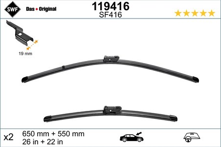 LAMELA STERGATOR SWF 119416 - Compatibil cu CITROEN, FIAT, OPEL, PEUGEOT