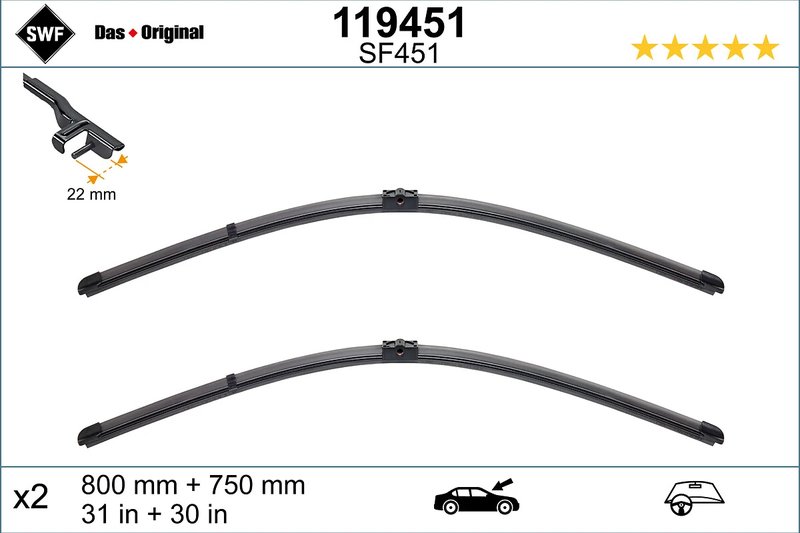 LAMELA STERGATOR SWF 119451 - Compatibil cu CITROEN