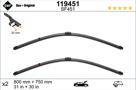 LAMELA STERGATOR SWF 119451 - Compatibil cu CITROEN