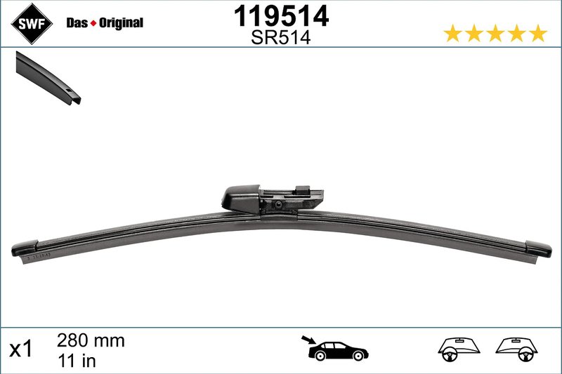 LAMELA STERGATOR SWF 119514 - Compatibil cu CUPRA, SEAT, SKODA, VW