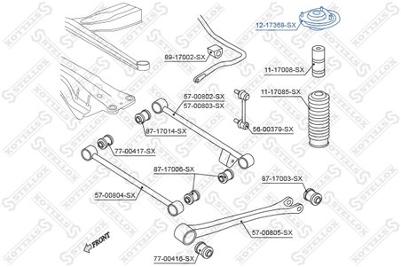 RULMENT SARCINA SUPORT ARC STELLOX 12-17368-SX - Compatibil cu CITROEN, FIAT, PEUGEOT