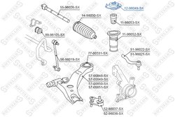 RULMENT SARCINA SUPORT ARC STELLOX 12-98049-SX - Compatibil cu LEXUS, TOYOTA