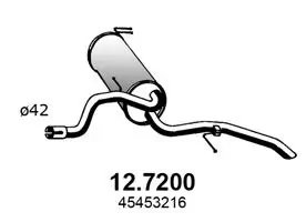 TOBA ESAPAMENT FINALA ASSO 12.7200 - Compatibil cu FIAT
