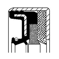 SIMERING DIFERENTIAL CORTECO 12001890B - Piesa auto compatibila cu mai multe marci
