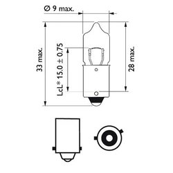 Bec, semnalizator PHILIPS 12036CP