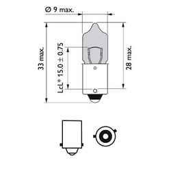 Bec, semnalizator PHILIPS 12036WVUB2