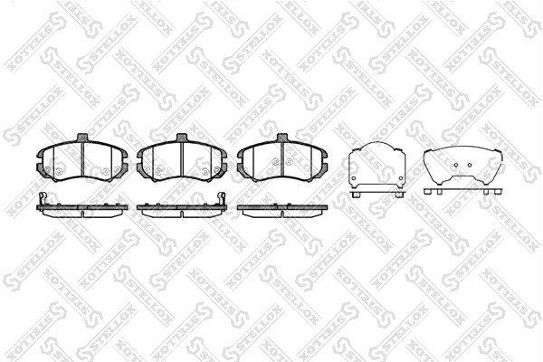Set placute frana Stellox 1205 002-SX