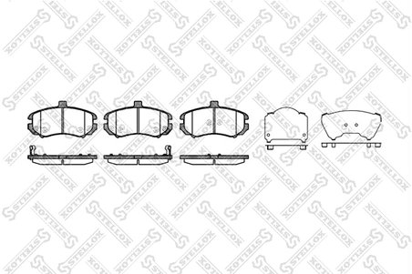 Set placute frana Stellox 1205 002-SX