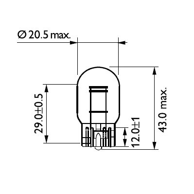 Bec, semnalizator PHILIPS 12066B2