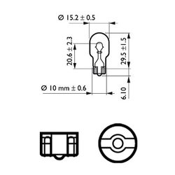 Bec, semnalizator PHILIPS 12067CP