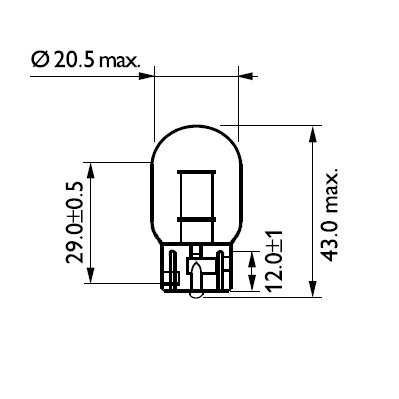 Bec, semnalizator PHILIPS 12071B2