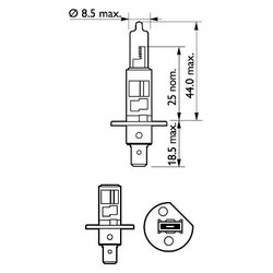 BEC, FAR FAZA LUNGA PHILIPS 12258PRC1 - Compatibil cu ABARTH, ALFA ROMEO, ALPINA, AUDI, BMW, CHEVROLET, CHRYSLER, CITROEN, DACIA