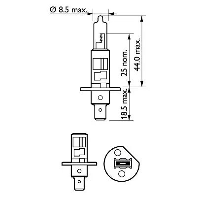 Bec, far faza lunga PHILIPS 12258XVGB1
