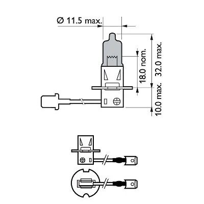 BEC, FAR FAZA LUNGA PHILIPS 12336WVUB1 - Compatibil cu ABARTH, ALFA ROMEO, ALPINA, AUDI, AUTOBIANCHI, BMW, CHEVROLET, CHRYSLER, 