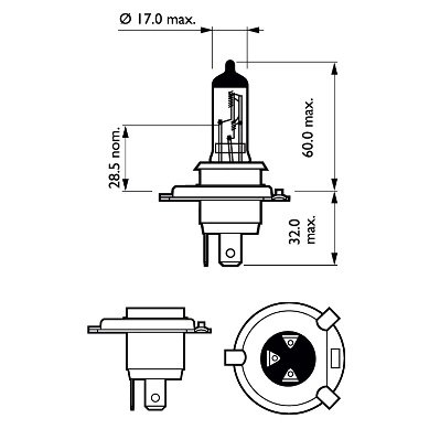 Bec, far faza lunga PHILIPS 12342LLECOC1
