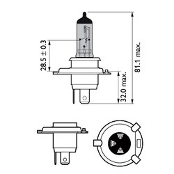 BEC, FAR FAZA LUNGA PHILIPS 12342WVUB1 - Compatibil cu ABARTH, ALFA ROMEO, AUDI, AUSTIN, AUTOBIANCHI, BMW, CHEVROLET, CHRYSLER, 