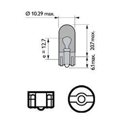 Bec, semnalizator PHILIPS 12396NAB2
