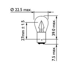 Bec incandescent PHILIPS 12401CP