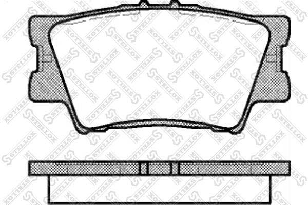 Set placute frana Stellox 1242 000B-SX