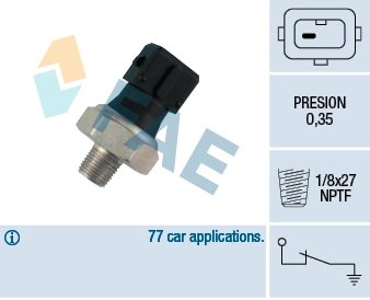 SENZOR PRESIUNE ULEI FAE 12470 - Compatibil cu HONDA, LAND ROVER, MG, ROVER