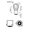 Bec, semnalizator PHILIPS 12496NACP
