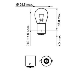 BEC, SEMNALIZATOR PHILIPS 12498VPB2 - Compatibil cu ABARTH, ALFA ROMEO, ALPINA, AUDI, AUSTIN, AUTOBIANCHI, BMW, CHEVROLET, CHRYS
