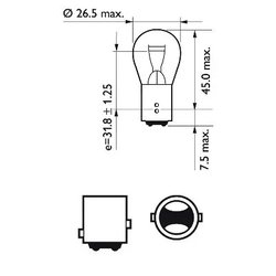 Bec, semnalizator PHILIPS 12499CP