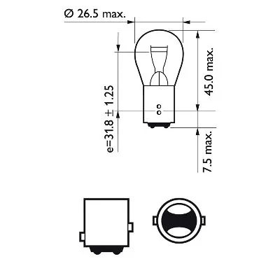 Bec, semnalizator PHILIPS 12499LLECOCP
