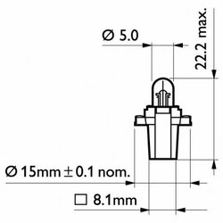 Bec incandescent PHILIPS 12597B2