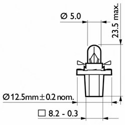 Bec incandescent PHILIPS 12604CP
