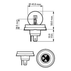 BEC, FAR FAZA LUNGA PHILIPS 12620C1 - Compatibil cu CITROEN, RENAULT TRUCKS