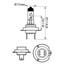 Bec, far faza lunga PHILIPS 12643LLC1