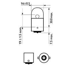 Bec, semnalizator PHILIPS 12814B2