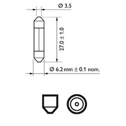 Bec incandescent PHILIPS 12818CP