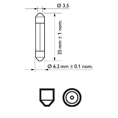 Bec incandescent PHILIPS 12848CP