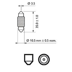 BEC, LUMINI INTERIOARE PHILIPS 12854CP - Compatibil cu ALPINA, BMW, CHEVROLET, DAEWOO, FIAT, HONDA, HYUNDAI, IVECO, LAND ROVER, 