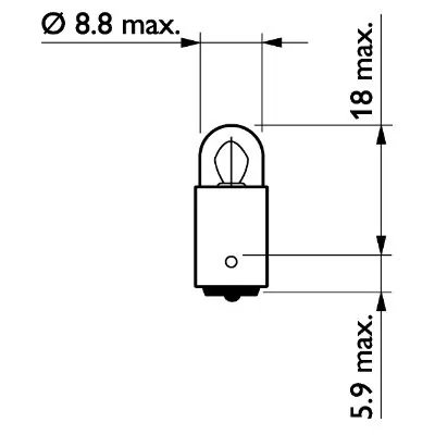 Bec incandescent PHILIPS 12910CP
