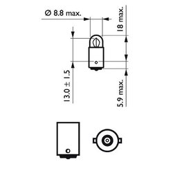 Bec incandescent PHILIPS 12913CP