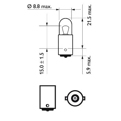 Bec, semnalizator PHILIPS 12929B2