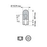 Bec, semnalizator PHILIPS 12961WVUB2