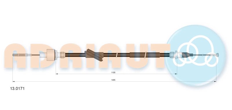 CABLU AMBREIAJ ADRIAUTO 13.0171 - Compatibil cu FORD