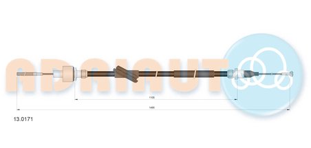 CABLU AMBREIAJ ADRIAUTO 13.0171 - Compatibil cu FORD