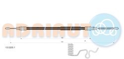 CABLU FRANA DE MANA ADRIAUTO 13.0205.1 - Compatibil cu FORD