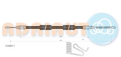 CABLU FRANA DE MANA ADRIAUTO 13.0207.1 - Compatibil cu FORD