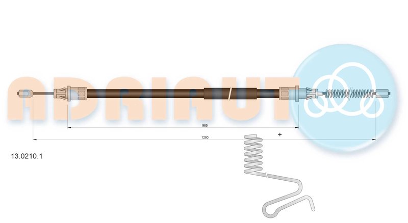 CABLU FRANA DE MANA ADRIAUTO 13.0210.1 - Compatibil cu FORD