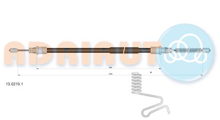 CABLU FRANA DE MANA ADRIAUTO 13.0210.1 - Compatibil cu FORD