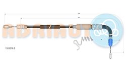 CABLU FRANA DE MANA ADRIAUTO 13.0216.2 - Compatibil cu FORD
