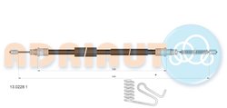 CABLU FRANA DE MANA ADRIAUTO 13.0228.1 - Compatibil cu FORD
