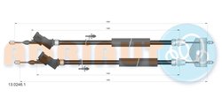 CABLU FRANA DE MANA ADRIAUTO 13.0246.1 - Compatibil cu FORD